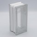 Basic Glasbaustein Vollsicht klar, 9x19x8 cm - 10 Stück