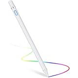 Rpanle Stylus Stift, Wiederaufladbarer Eingabestift Active Pencil kapazitiver Stylus Touchstift mit 1.5mm feiner Spitze Kompatibel mit Tablets/Lenovo/Huawei/HTC/Pixel (Weiß)