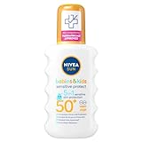 Nivea Sun Kids Protect and Sensitive Sun Spray Very High SPF 50+, 200ml by NIVEA