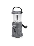 EASYmaxx Solarlampe mit Radio | Notfall Radio & Laterne mit Kurbel | LED...