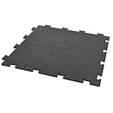 10x Fliesen schwarz PVC Boden klick Fliesen Platte Klicksystem Garage Werkstatt...