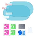 Antibeschlag Folie für Auto Aussenspiegel 135x95mm 2er Set Wasserdicht...