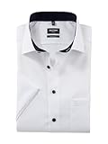 OLYMP Herren Oberhemd Langarm Luxor,Natté,modern fit,Global Kent,Weiss 00,42