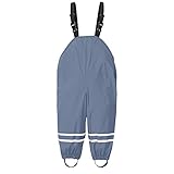 Kinder Regenkleidung Set winddicht wasserdicht Schlammstramper Baby Blau (Grey,...