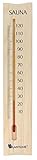 Lantelme Holz Saunathermometer 38cm Temperatur bis 120°C | Analog...
