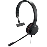 Jabra Evolve 20 Mono Headset - Microsoft Zertifizierte Kopfhörer für VoIP...