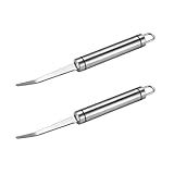 2 Pack Zestenreißer,Grapefruit Löffel,Orangenschäler,Stainless Steel Curved...