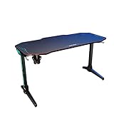 SONNI Gaming Tisch mit LED,140cm großer Oberfläche/PC Tisch/Gaming Desk,2-3...