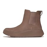 Fitflop Damen F-Mode Wildleder Flatform Chelsea Boots Stiefel, Minky Grey, 40 EU