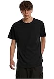 Build Your Brand Herren T-Shirt Round Neck, Männer Basic T-Shirt mit...