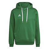 adidas Herren Entrada 22 Sweat Hoodie, Team Green / White, XL