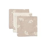 Jollein 537-848-67042 Spucktücher Mundtücher Musselin 3er Set Twig rosa/weiß...