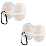 LiJuanWang Eier transportbox,2 Stücke Eierbehälter für 2 Eier,Eierbox...