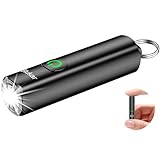 Blukar Taschenlampe LED Aufladbar, Mini EDC Taschenlampen mit 3 Lichtmodi, Klein...