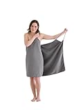 CB Home & Style Handtuchkleid Saunatuch Strandtuch Damen Badetuch mit Trägern...