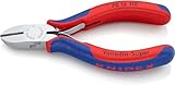 KNIPEX Seitenschneider mit Mehrkomponenten-Hüllen verchromt 110 mm 70 15 110