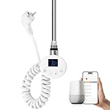 EMKE Heizstab mit Thermostat für Badheizkörper 600W, Smart WiFi Heizpatrone...