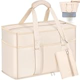 BTNEEU Große Strandtasche Familie mit Reißverschluss XXL Damen Strandtasche...