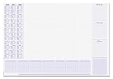 SIGEL H6355 Papier-Schreibtischunterlage DIN A2, Kalender 2026 - 2028 und...