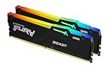 Kingston FURY Beast Schwarz RGB 32GB (2x16GB) 6000MT/s DDR5 CL36 DIMM Desktop...