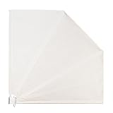 Ventanara® Balkonfächer beige grau Sichtschutz Balkon Windschutz Sonnensegel...