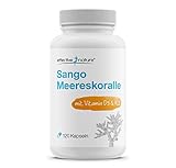 effective nature Sango Meereskoralle + Vitamin D3 & K2-120 Kapseln - Mit Calcium...