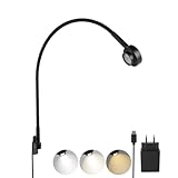 acegoo LED Leselampe Bett Vollmetall, Schwanenhals Lampe...