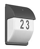 Trio Leuchten Außen Hausnummerleuchte Mersey 212160242, Aluminium Druckguss,...