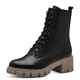 Tamaris Damen Stiefelette bequem; BLACK COMBINED, EU 40