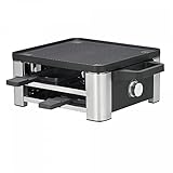 WMF Lono Raclette Grill mit Pfännchen und Schiebern, Raclette 4 Personen, 870...