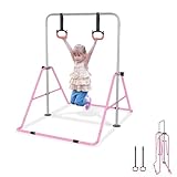 UISEBRT Verstellbare Gymnastikstange für Kinder, Faltbare Turnreck Reckstange,...