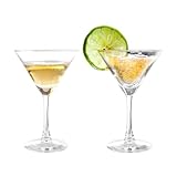ASelected 2er Set Martini Gläser 190 ML Cocktailgläser Espresso Martini Stiel...