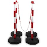 Bituxx 4 Absperrpfosten Kettenpfosten Begrenzungspfosten Personenleitsystem mit...