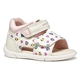 Geox Baby-Mädchen B ZAPITO Girl Sandal, White/Multicolor, 19 EU