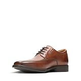 Clarks Herren Tilden Walk Oxford-Schuh, Dunkelbraunes Leder, 47 EU