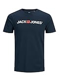 JACK & JONES Herren Jjecorp Logo Tee Crew Neck Noos T Shirt, Blau (Navy Blazer...