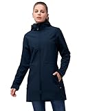 33,000ft Softshelljacke Damen Lange Übergangsjacke Wasserdicht Winddicht...