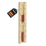 TFA Dostmann Analoge Sauna Sanduhr 15 Minuten, 40.1058.11, aus hitzebeständigen...