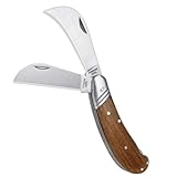 paxlloonge Okuliermesser, Edelstahl Gartenmesser Klappbar mit 2 Klingen,...