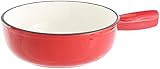 Rosenstein & Söhne Käsefonduetopf: Käsefondue-Topf aus Gusseisen, 24 cm...