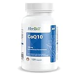 Vegane Coenzym Q10 120 Kapseln 100 mg je Tagesdosis, hochwertiges CoQ10, ohne...