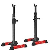 ISE Hantelständer Squat Rack mit 6 Höhenverstellbar Langhantelablage, 2...