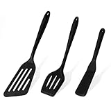 Zaxiva Pfannenwender aus Silikon, 3 Stück Geschlitzt Pfannenwender Set, BPA...