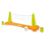Intex 56508NP - Aufblasbares Volleyballnetz-Set, Vinyl, Mehrfarbig, 239x64x91 cm