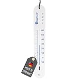 Lantelme Poolthermometer sinkend mit Schnur – Analoges Thermometer in Weiß...