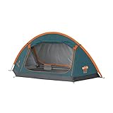 Ferrino Unisex-Jugend MTB 2 Zelt, 2 Eingänge mit Moskitonetz, blau, 2