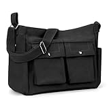 Umhängetasche Handtasche Damen Herren: Große Kapazität Segeltuch Crossbody...