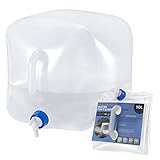 RISEPRO Faltbarer Wasserbehälter mit Zapfen, 2,6 Gallonen (10L) BPA-freier...