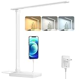 Lepro Schreibtischlampe, LED Tischlampe Dimmbar, Nachttischlampe 800LM 3 Farben...