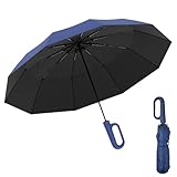 ADERTOS Regenschirm Automatik Auf und Zu 126cm Spannweite Taschenschirm Größer...